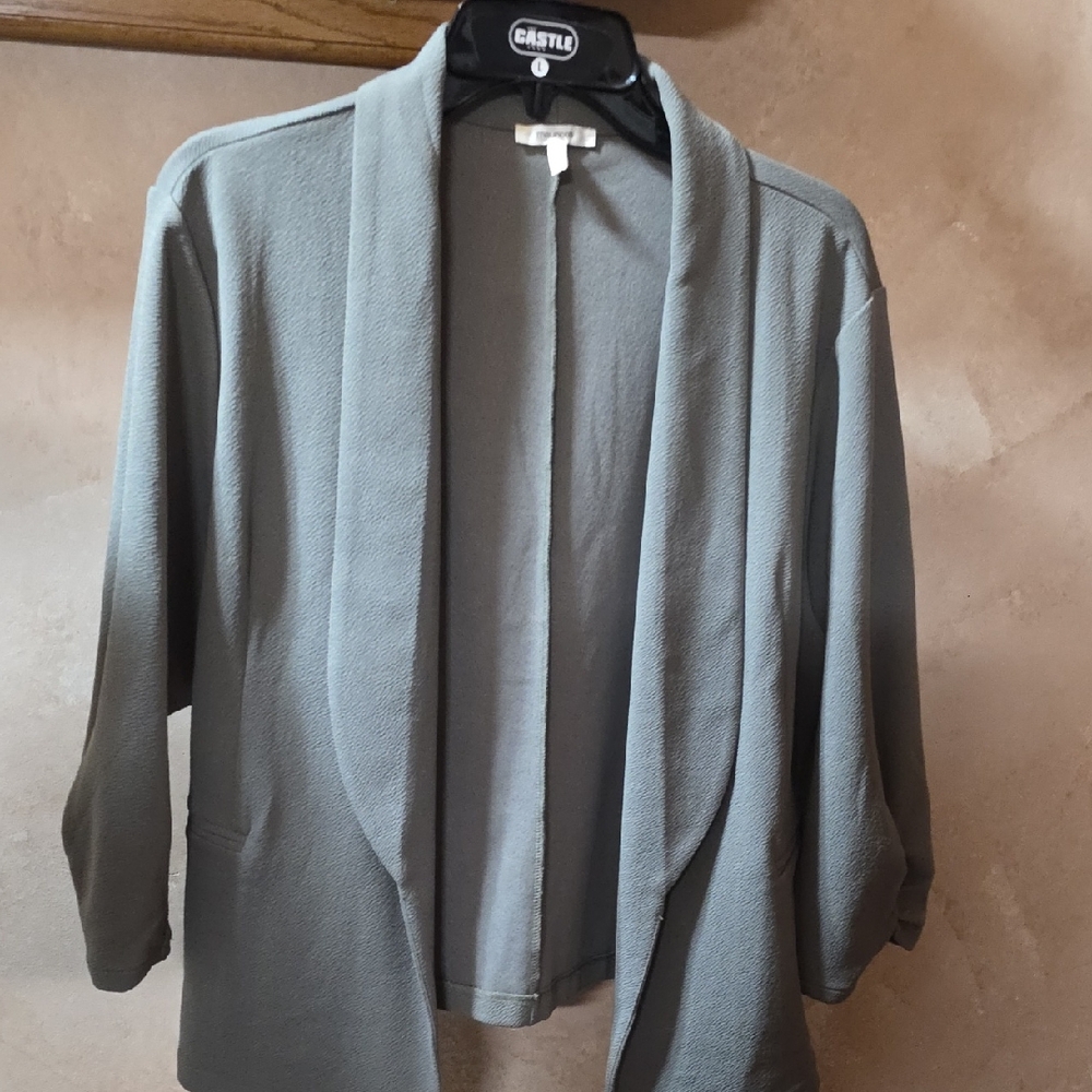 Maurices Olive Green Open Front Jacket - Picture 1 of 7